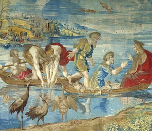 The Miraculous Draught Of Fishes (cartoon For The Sistine Chapel) — Raphael, High Renaissance