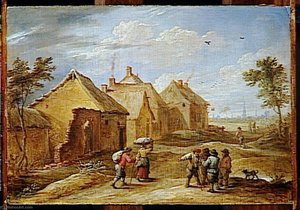 Environs D'anvers Paysage — David Teniers Ii Le Jeune, Baroque