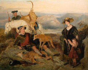 Sketch For 'deer Stalking In The Highlands' — Sir Edwin Henry Landseer, Romantic Realism