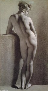 Standing Female Nude Seen From The Back — Pierre-paul Prud'hon