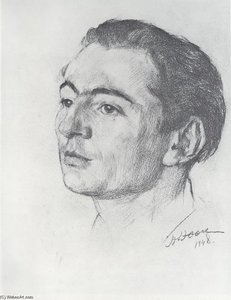 Portrait Of E.v. Braginsky — Konstantin Yuon
