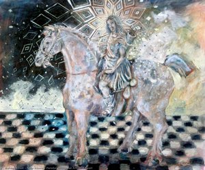 Peredur Arriving at Arthur's Court