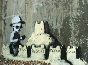 Tesco Sandcastle — Banksy