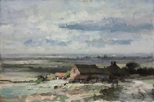 Farmhouse Overlooking The Marsh — Edward Seago