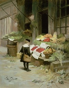 Little Boy At The Market — Victor Gabriel Gilbert