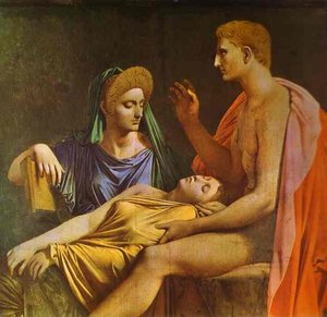 Virgil Reading Aeneid To Augustus, Octavia, And Livia