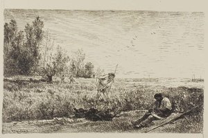 Haymaking — Charles-françois Daubigny
