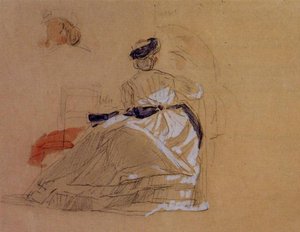 A Woman On The Beach — Eugène Louis Boudin