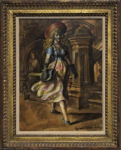 Girl Walking Verso Four Girls