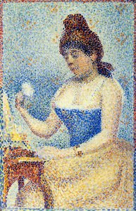 Studie Für "jungfrau Beim Aufmalen" — Georges Pierre Seurat
