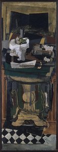 Guitar And Still Life On A Guéridon — Georges Braque, Cubist And Neoclassical