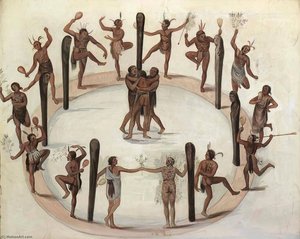 Their Dances Which They Use at Their High Feasts