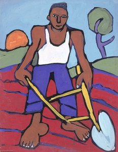 Man With Plow — William H. Johnson