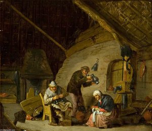 Interior With Figures — Victor Honoré Janssens