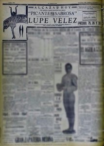 Lupe Vélez In A Journalistic Note — Archivo El Heraldo De Chihuahua