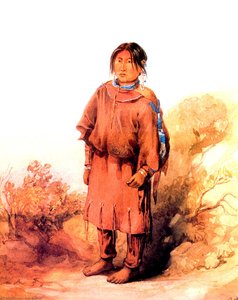 Piegan Blackfeet Girl — Karl Bodmer