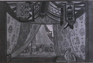 Study Of Scene Design For ''tristan Und Isolde'' — ニコライ・ロエリヒ, Art Nouveau
