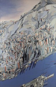 Blue Slabs — Dame Zaha Mohammad Hadid, Abstract Geometric