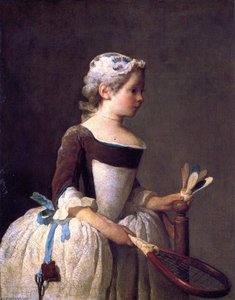 Girl With Shuttlecock — Jean-baptiste-siméon Chardin