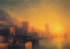 The Island Of Rhodes — Ivan Konstantinovich Aivazovsky, Romanticism