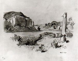 White Cliffs, Missouri River — Thomas Hart Benton