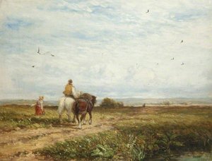 The Way To The Hayfield — David Cox The Elder