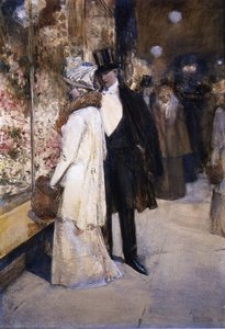 A New Year's Nocturne, New York — Frederick Childe Hassam, Impressionism