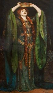 Dame Ellen Terry (1847–1928), As Lady Macbeth (after John Singer Sargent) — Reginald Grenville Eves, Pre-raphaelite