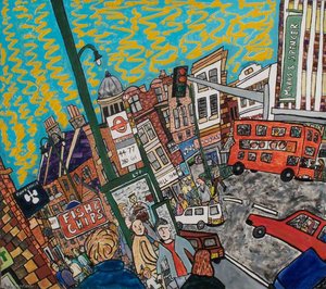 Four Tooting, South London Street Scenes (panel 4 Of 4) — Paul Clements