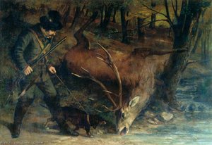 The German Huntsman — Gustave Courbet, Contemporary Realism