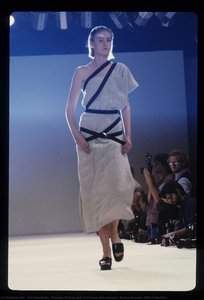 Runway Photograph Of Comme Des Garçons, Spring/summer 1984 Collection — Rei Kawakubo