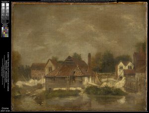 Sheds And Old Houses On The Yare — Джон Кромэ