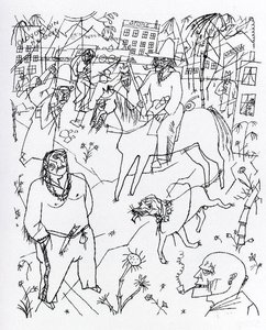 Texas Picture For My Friend Chinghook — George Grosz
