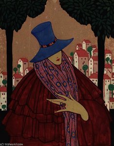 Woman With Blue Hat — Georgia O'keeffe