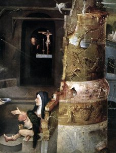 Triptycho De La Tentación De San Antonio (detalle) (33) — Jerónimo Bosch, Late Medieval Symbolism