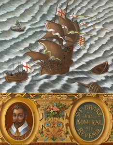 Study for 'Drake takes De Valdes' Galleon, The Lord Admiral Pursues the Enemy' (detail)