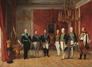 Reception Of Grand Duke Alexander Nikolayevich By Prince Metternich In The Vienna Hofburg In 1829 — Ferdinand Georg Waldmüller, Romantic Realism