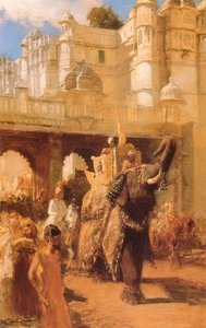 A Royal Procession — Edwin Lord Weeks, Orientalism