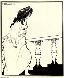 Messalina Returning From The Bath — Aubrey Vincent Beardsley