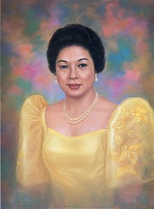 Portrait Of First Lady Evangelina Macaraeg Macapagal — Lourdes Coching Rodriguez