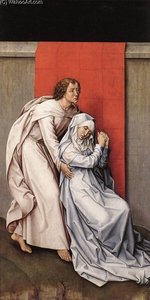 Crucifixion Diptych (left Panel) — Goswijn Van Der Weyden