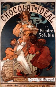 Chocolate Ideal — Alphonse Mucha, Art Nouveau