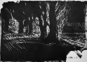 Behind the tree line