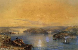 View From Flagstaff Hill, Sydney, New South Wales — Conrad Martens