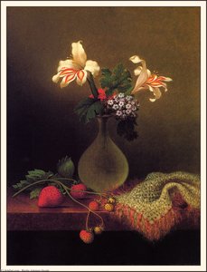 Vase Of Corn Lilies And Heliotrope — Martin Johnson Heade