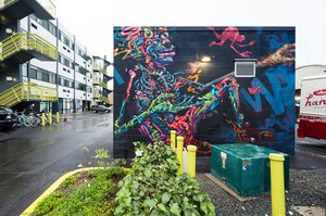 Pow! Wow! Hawaii 2014 - Ekundayo Mural — Ekundayo