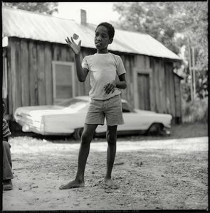 Untitled (Boy with Rock, Columbus, MS), 1978
