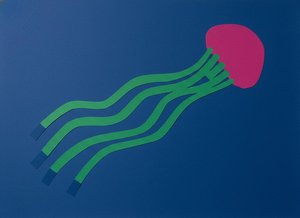 Azure Drift: Magenta Rhythms — Baptiste Guérin