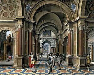 Interior Of An Imaginary Church — Bartholomeus Van Bassen