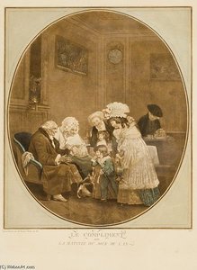 Congratulation Aka New Year's Morning — Philibert Louis Debucourt